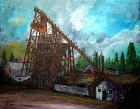 Empire Mine Headframe 1872