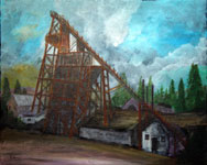 Empire Mine Headframe (Entry to Mine) Grass Valley CA 1872